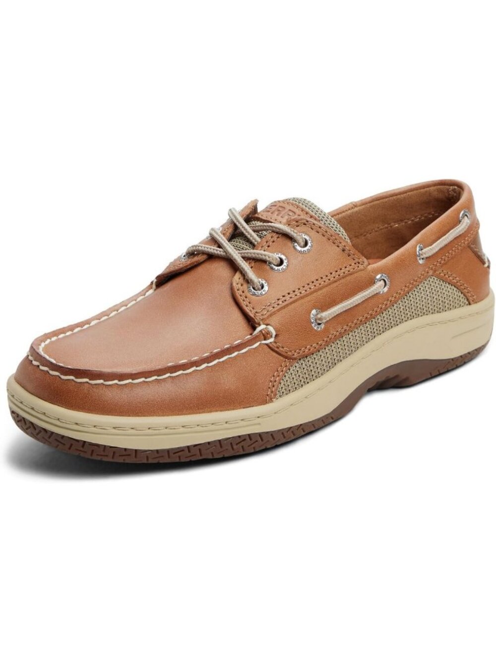 Men's Leather Boat Shoes, 3-Eye Design, Slip-Resistant, Casual Nautical Footwear